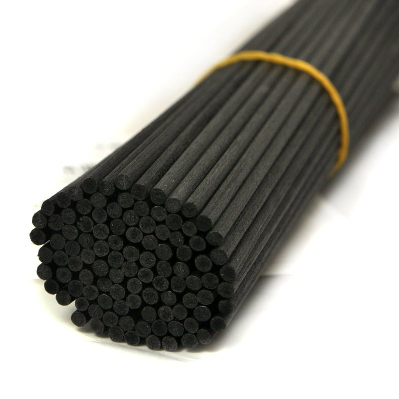 Ougual 100 Pieces Fiber Reed Diffuser Replacement Refill Sticks (10" x 3mm, Black) - Image 1